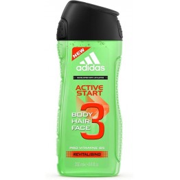 Adidas ACTIVE START 3IN1  Body Shower Gel 250ml - Ginseng